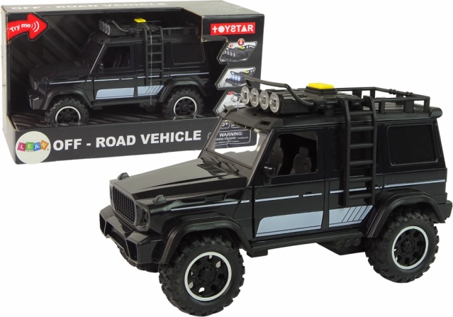 Voiture tout-terrain 1:14 à friction – noire