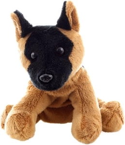 Chien berger allemand en peluche 16 cm