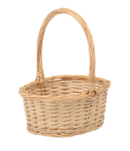 Panier ovale en rotin universel avec poignée 25 × 18 × 28 cm