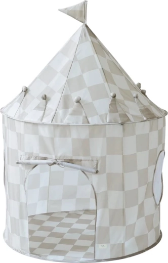 Tente pour enfants 3 Sprouts recycled checkerboard beige