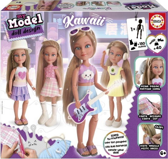 Educa My Model doll design – kit créatif kawaii