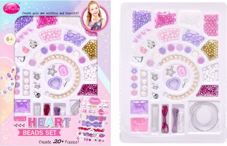 Perles colorées pour fabriquer des bracelets pour enfants