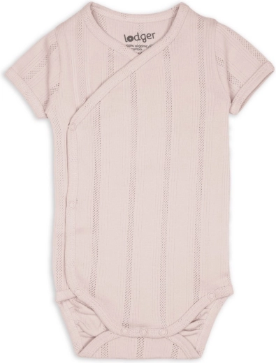 Body bébé Lodger à manches courtes pointelle powder, taille 62