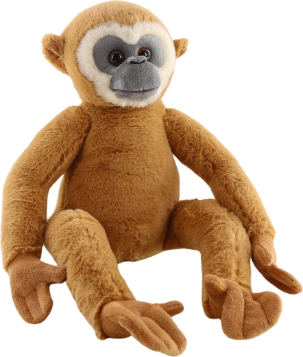 Gibbon en peluche assis 48 cm