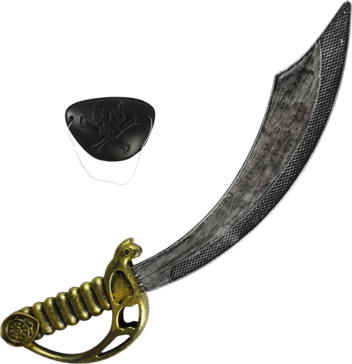 Sabre de pirate avec cache-œil - 1 pièce