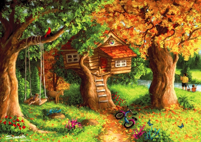 ENJOY Puzzle cabane dans l’arbre 1000 pièces