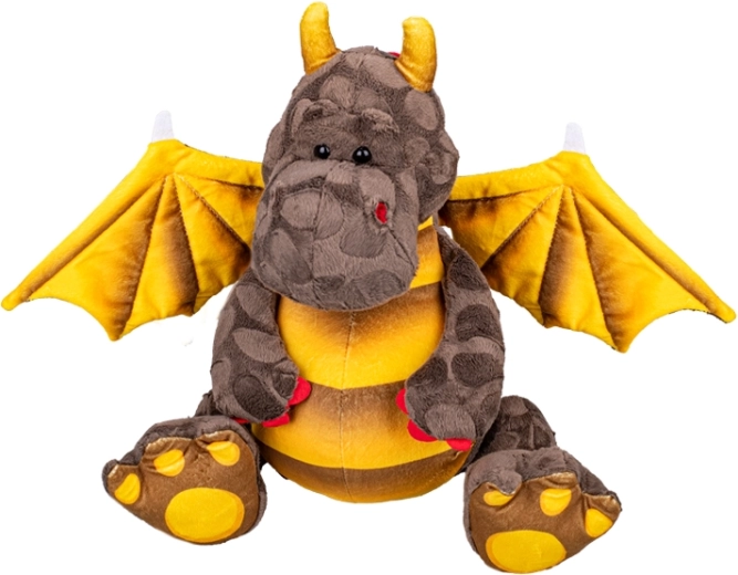 Dragon en peluche brun 23 cm pour bébés