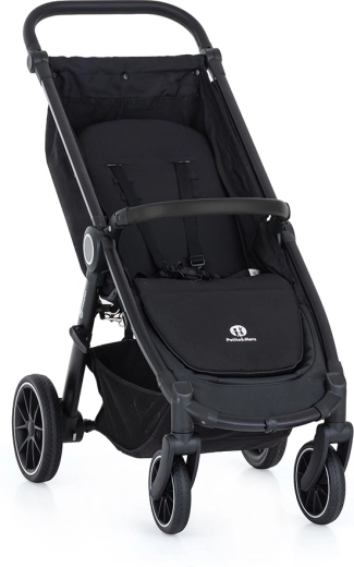 PETITE&MARS poussette Street+ Black – châssis sans roues
