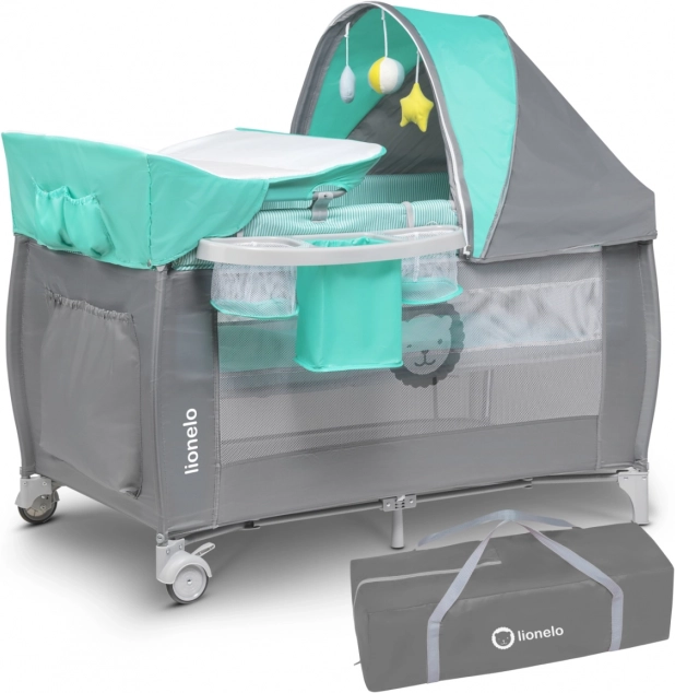 Lit parapluie Sven Plus de Lionelo – Turquoise