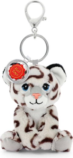 Keeleco porte-clés de sac léopard des neiges 12 cm