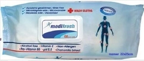 Lingettes humides Medifresh pour adultes avec clip – 60 pcs