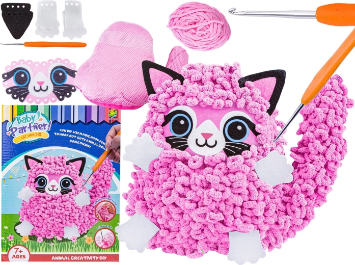 Kit créatif pour fabriquer un chat en peluche DIY - 1 pièce
