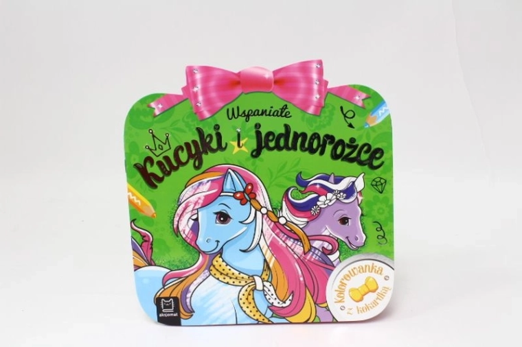 Coloriages avec ruban : adorables poneys et licornes