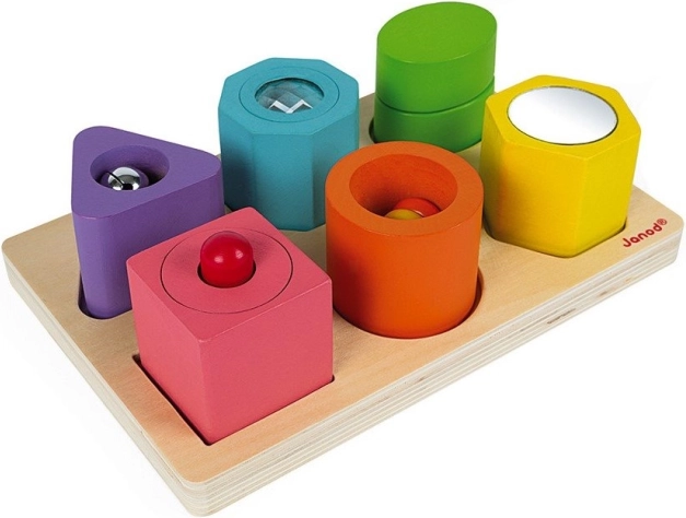 JANOD Puzzle d’encastrement Formes et sons