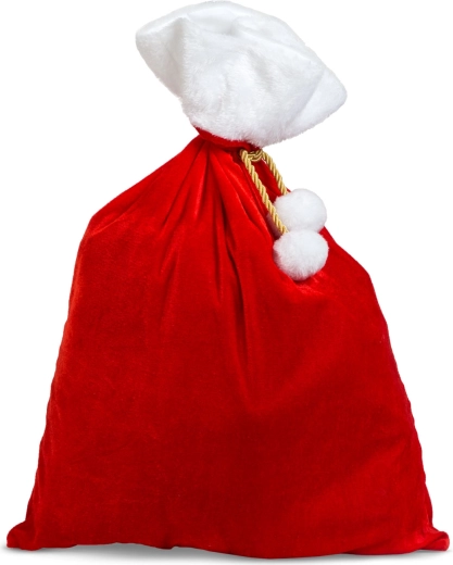 Sac de Saint-Nicolas rouge et blanc
