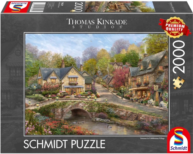 Puzzle Schmidt Été à Cobblestone Village 2000 pièces