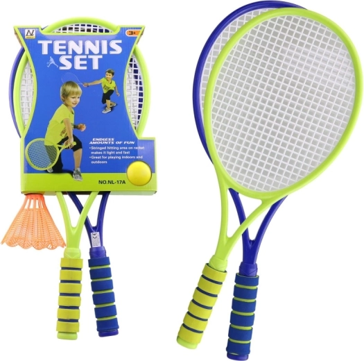 Ensemble de raquettes pour enfants avec balle et volant de badminton 56,5 cm - 1 pièce