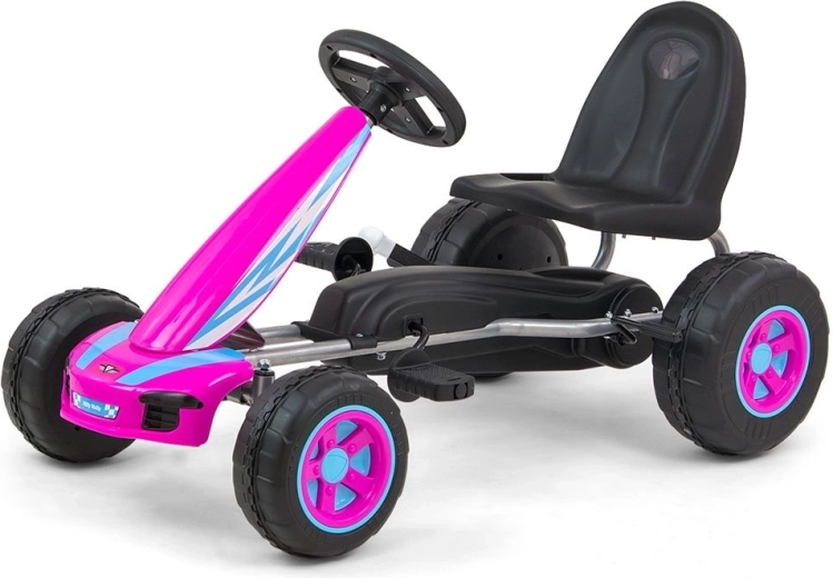 Kart à pédales pour enfants MILLY MALLY Viper rose