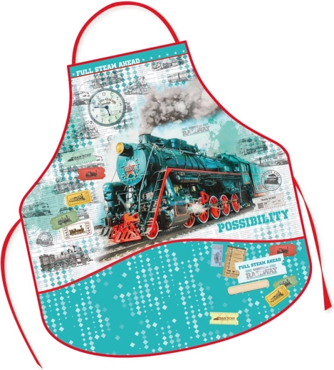 Tablier scolaire pour enfant Train (train) - 1 pièce