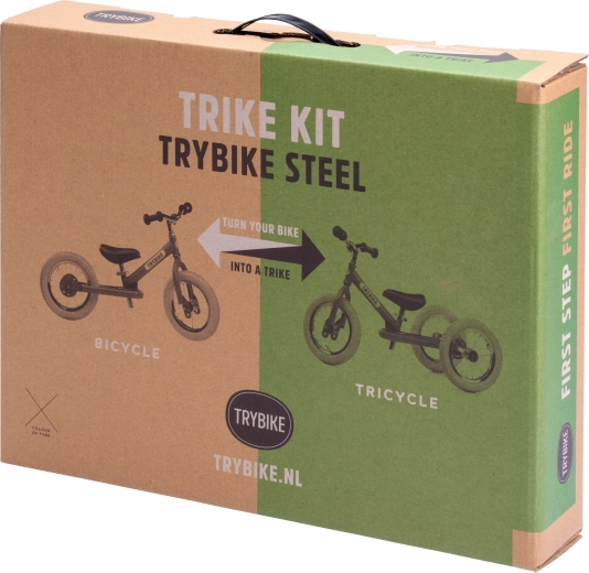 Trybike Vintage – kit de conversion de draisienne en tricycle avec roue crème