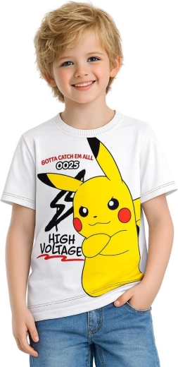 T-shirt blanc en coton Pokémon