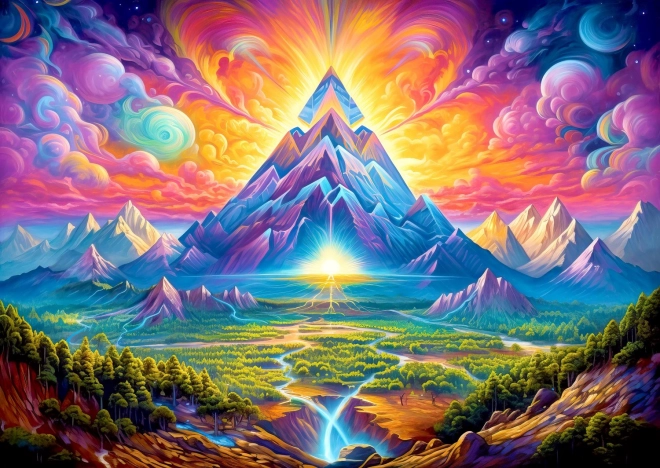 Puzzle Pyramides en Forêts 1000 Pièces