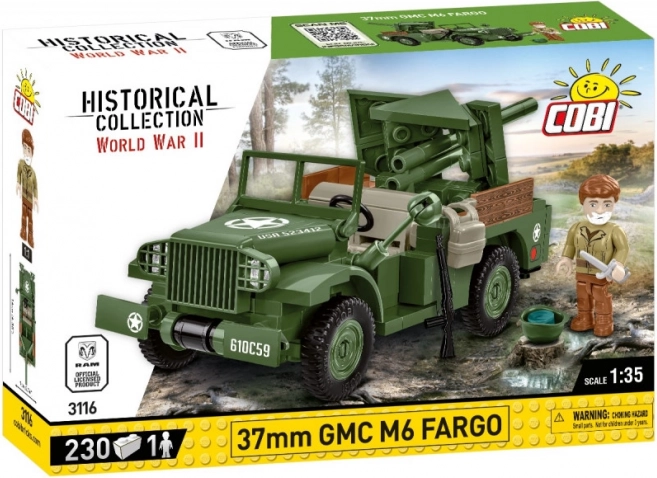 Modèle en briques 37 mm GMC M6 Fargo