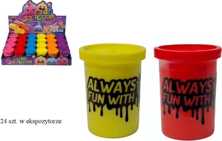 Pâte slime dans un gobelet coloré