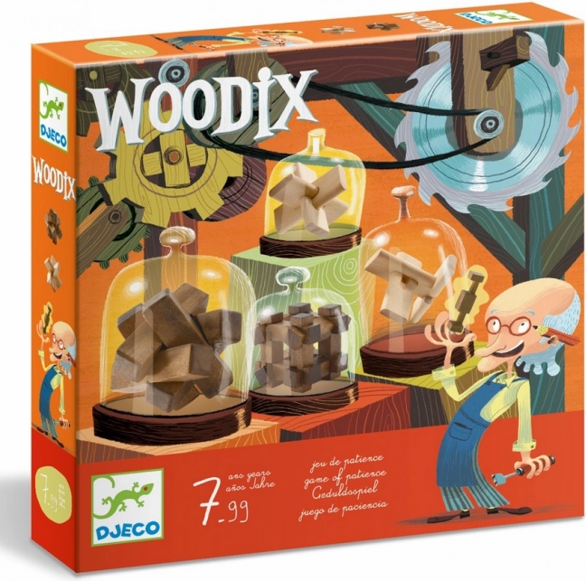 DJECO Woodix : Ensemble de casse-têtes 3D en bois, 6 pcs