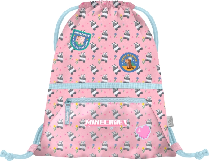 Sac pour chaussures de rechange avec poche MINECRAFT Panda