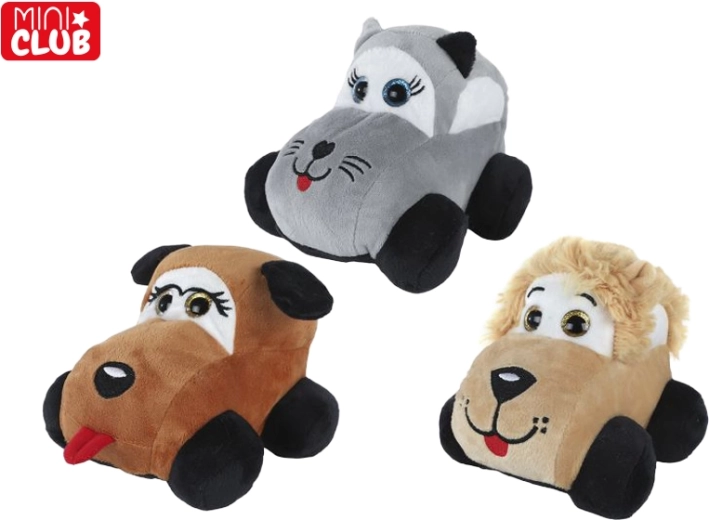 Mini Club voiture en peluche animal 15 cm