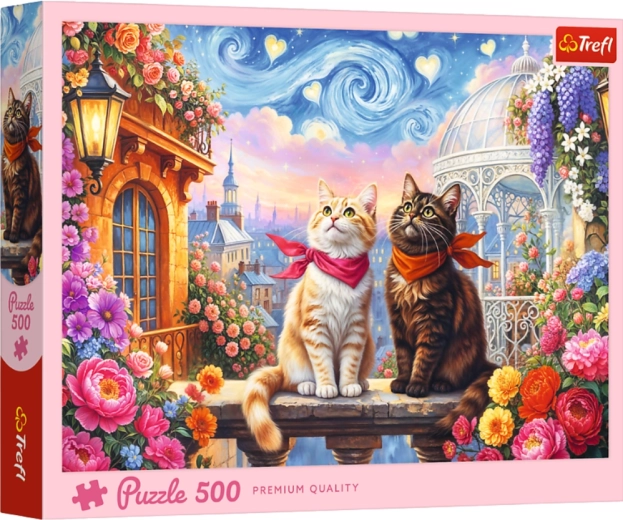Puzzle 500 pièces – Chats amoureux TREFL