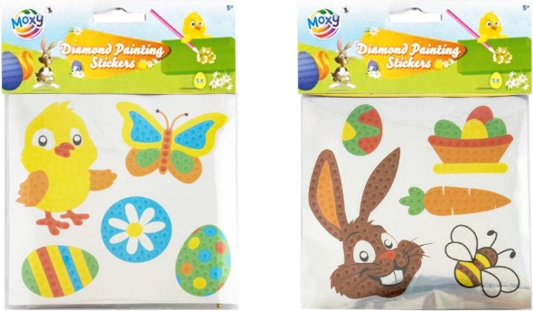 Mosaïque de diamants – autocollants de Pâques