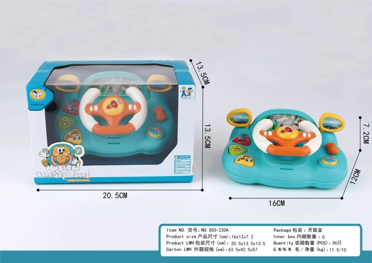 Volant interactif pour enfants avec lumières et sons