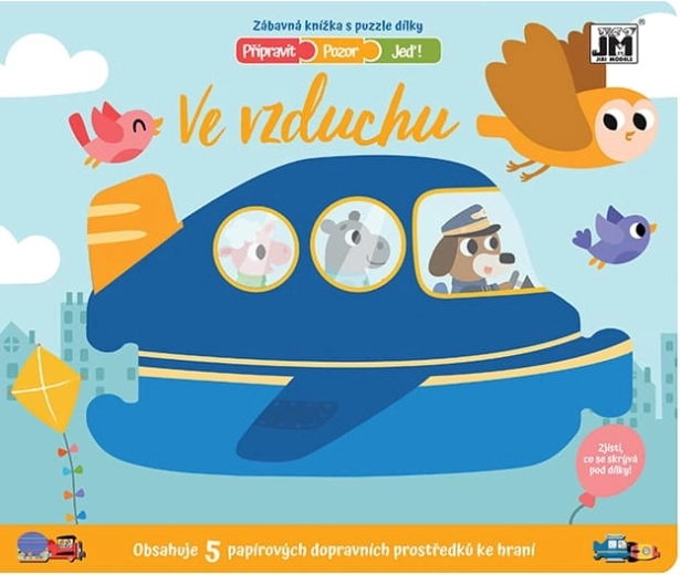 À vos marques, prêts, partez ! Dans les airs – livre avec pièces amovibles
