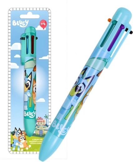 Stylo bille 6 couleurs BLUEY