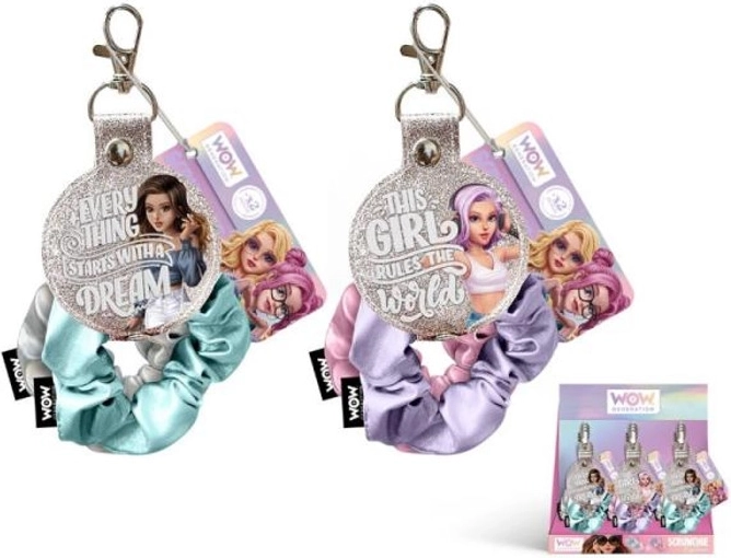Élastiques cheveux avec chouchous et porte-clés WOW Generation