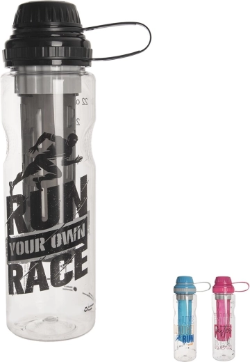 Gourde sportive Run en tritan avec filtre 0,75 l (assortiment de couleurs)