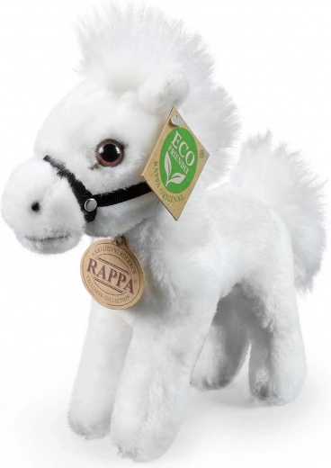rappa cheval en peluche blanc 20 cm éco‑responsable