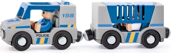 Modèle de voiture de police en métal 21 cm