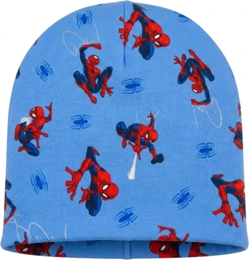 Bonnet de mi-saison en coton Marvel Spider-Man bleu