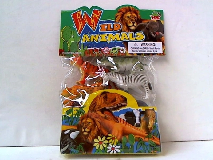 Lot de figurines d’animaux sauvages – 6 pièces – 12 cm