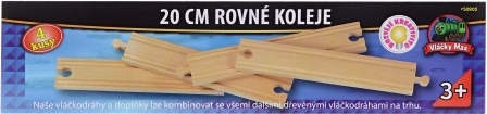Vláčky Max rails droites de 20 cm - 4 pièces