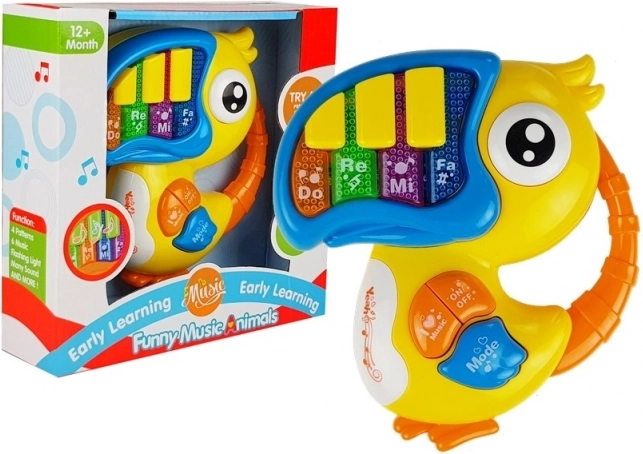 Piano musical pour enfants Ptáček jaune