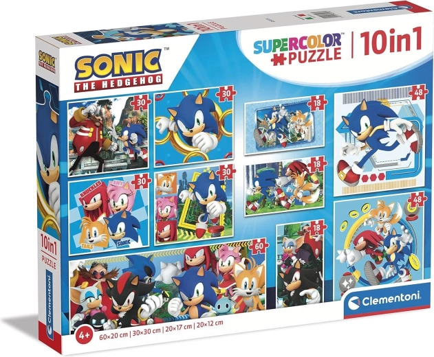 Clementoni puzzle Hérisson SONIC 10-en-1