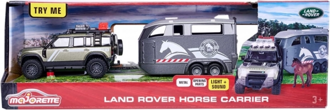 Majorette Grand Land Rover Ensemble avec remorque pour chevaux