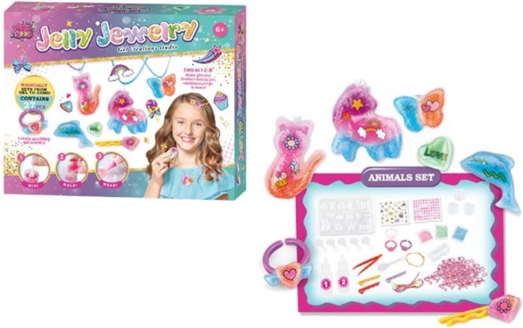 Kit créatif pour fabriquer des pendentifs et bijoux en gel