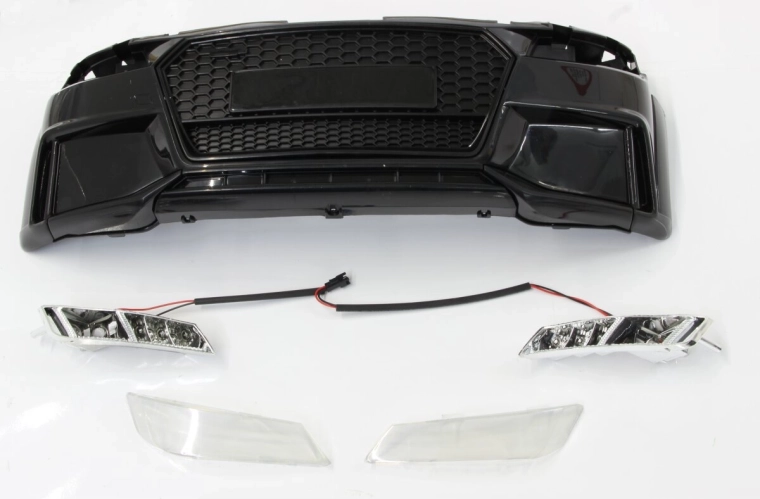 Pare-chocs avant pour voiture électrique pour enfants Audi TTRS, noir - 1 pièce