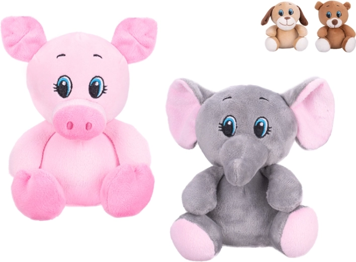 Peluche 14 cm – jouet écologique assis pour bébés