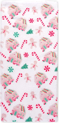 Torchon de cuisine avec motif de Noël 60 × 40 cm